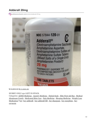 Adderall 20mg