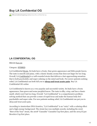 LA Confidential OG
