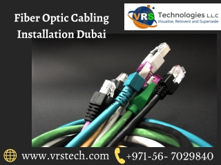 Role of Fiber Optic Splicing Companies in Network Communication Dubai