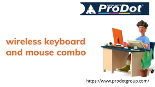 Wireless Keyboard And Mouse Combo | Prodotgroup