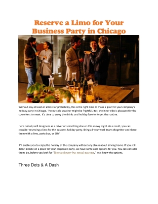 Limo and party bus rental near me