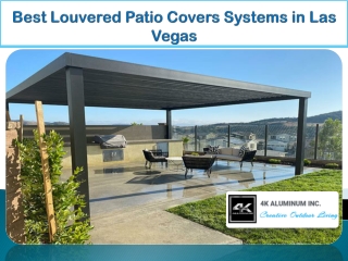 Best Louvered Patio Covers Systems in Las Vegas