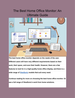 The Best Home Office Monitor_ An Ultimate Guide
