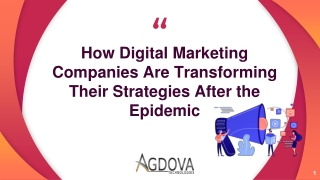 How Digital Marketing Companies Are Transforming Their Strategies After Epidemic