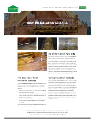 Roof Insulation Adelaide