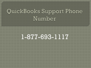 Quickbooks Support Phone Number 1-877-693-1117