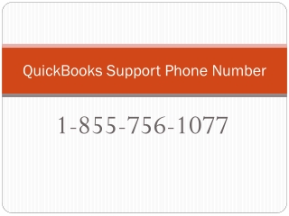 Quickbooks Support Phone Number 1-855-756-1077