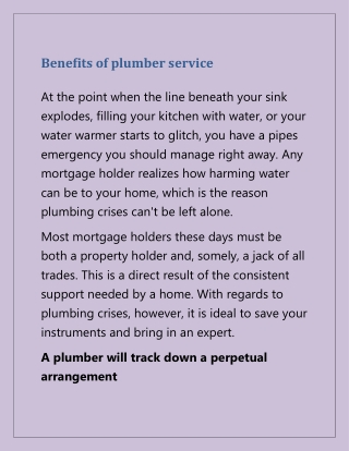 Experienced Emergency Plumber in Milton Hill