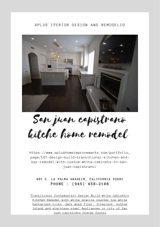 San juan capistrano kitche home remodel