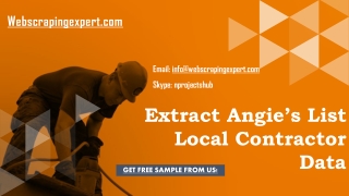 Extract Angie’s List Local Contractor Data