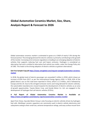 Global Automotive Ceramics Market