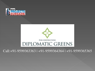 Diplomatic Greens New Projects @ 9599363363