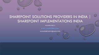 sharepoint solutions providers in India-sharepoint implementations India
