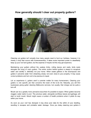 Residential Gutter Cleaning in Melbourne - Regal