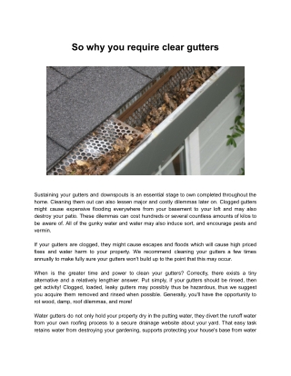 Roof cleaning and gutter cleaning in Melbourne - A1 Gutter