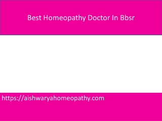 Best Homeopathy Doctor In Bbsr