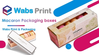 Wabs Print & Packaging offering Macaron Boxes for Macaron Packaging