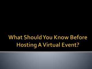What Should You Know Before Hosting A Virtual Event