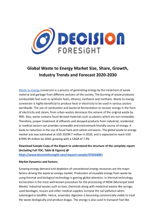 Global Waste to Energy Market.docx