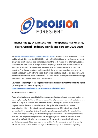 Global Allergy Diagnostics And Therapeutics Market.docx
