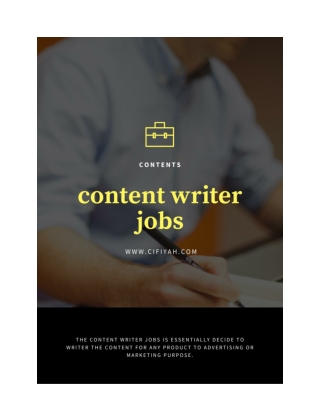 Best jobs vacancy for content writer jobs