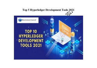 Top 5 Hyperledger Development Tools 2021