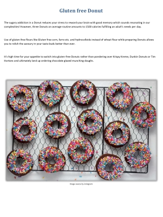 Gluten free Donut
