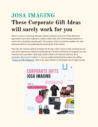These Corporate Gift Ideas will surely work for you