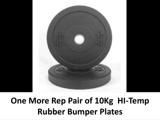 Onemorerep 10kg Rubber Bumper Plates Pair