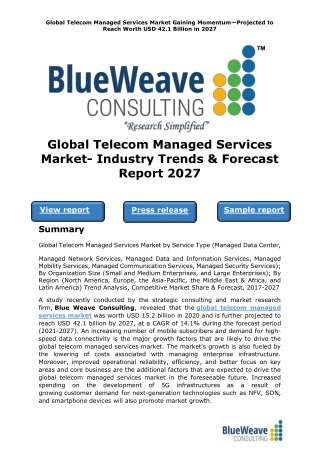Global Telecom Managed Services Market