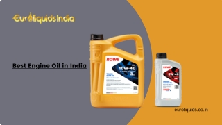 Best Engine Oil in India Reduces Engine Wear and Tear