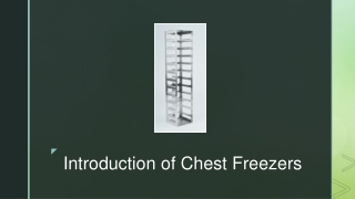 Introduction of Chest Freezers