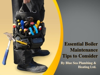 Essential Boiler Maintenance Tips to Consider