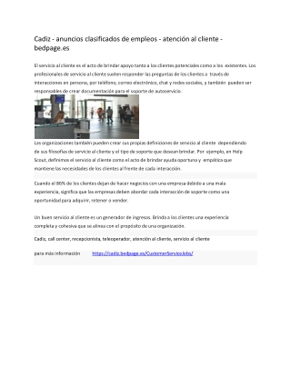 Cadiz - anuncios clasificados de empleos - atención al cliente - bedpage.es-converted-converted