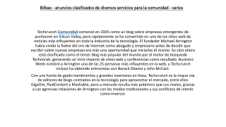 Bilbao - anuncios clasificados de diversos servicios para la comunidad - varios