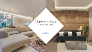7 Top Interior Design Trends for 2021​