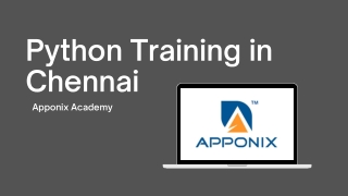 Python Training in Chennai