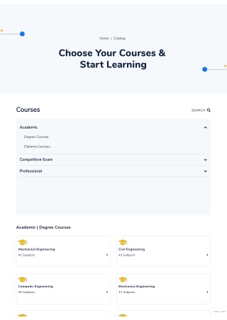 Ekeeda Course Catalog - Academic, Competitive & Professional Courses