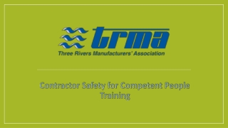 Contractor Safety for Competent People Training