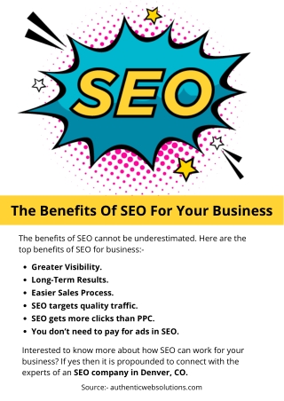 The Benefits Of SEO For Your Business