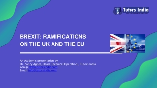 Brexit Ramifications on the UK and the EU