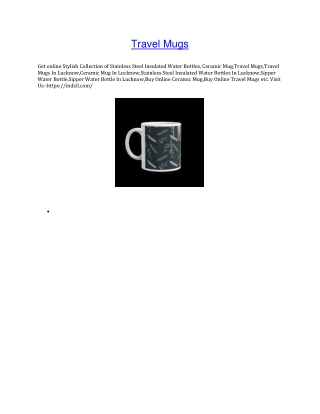 Travel Mugs