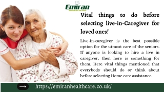 Vital things to do before selecting live-in-Caregiver for loved ones! (1)