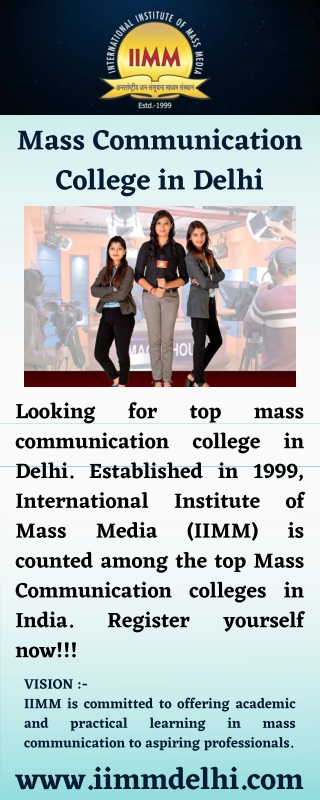 Mass Communication College in Delhi
