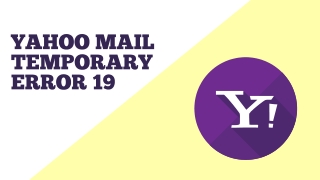 Yahoo Mail Temporary Error 19