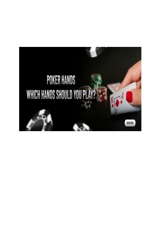 What Are The Different Poker Hands - Spartan Poker