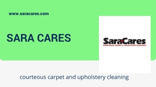 SaraCares Carpet & Upholstery Cleaning