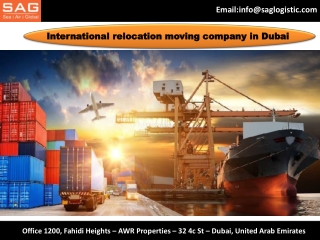 International relocation moving company in Dubai