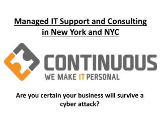 Managed IT Support and Consulting in New York