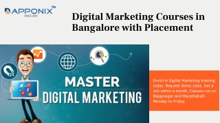 No.1 Digital Marketing Courses in Bangalore with 100% Guaranteed Placement
